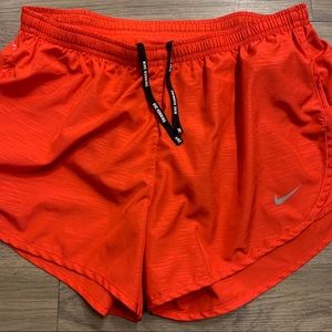 Red Nike Womens Dri-Fit Running Shorts Medium